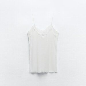 Zara White Lace Tank - With Tags